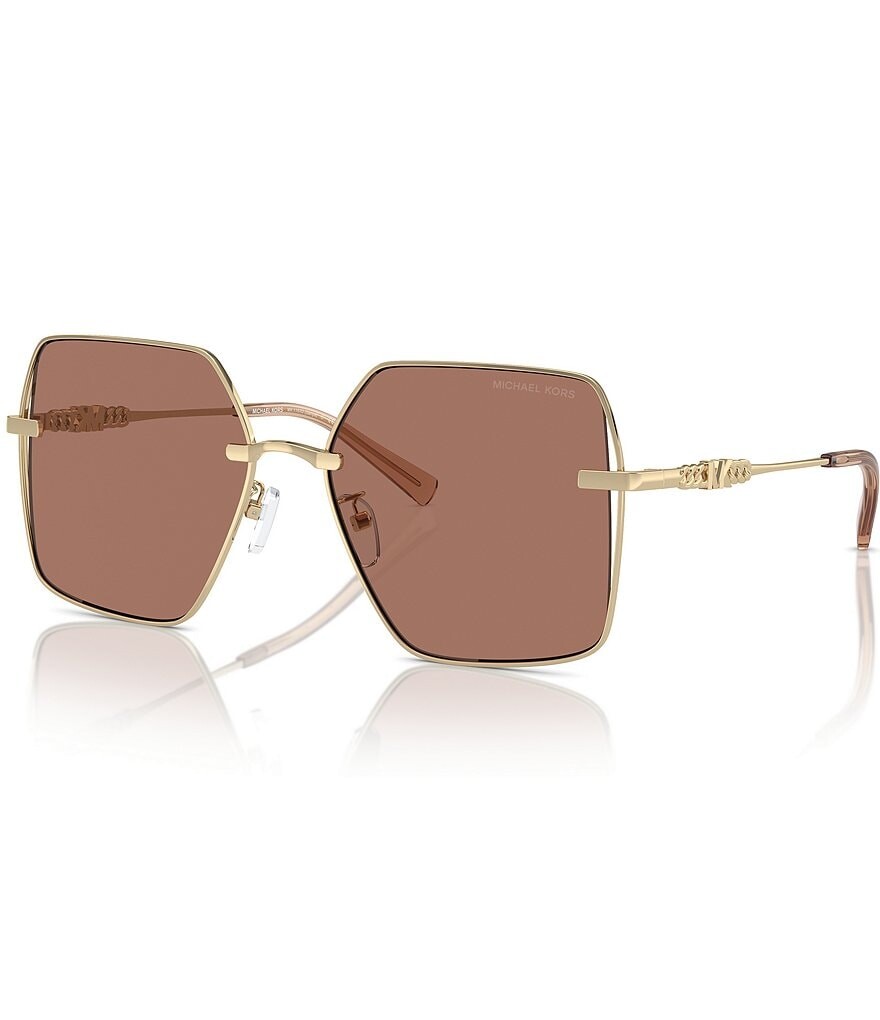 

Женские квадратные солнцезащитные очки Michael Kors MK1157 58 мм, коричневый