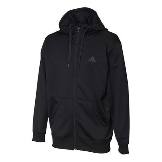 

Куртка men's sports stylish hooded knit jacket black Adidas, черный