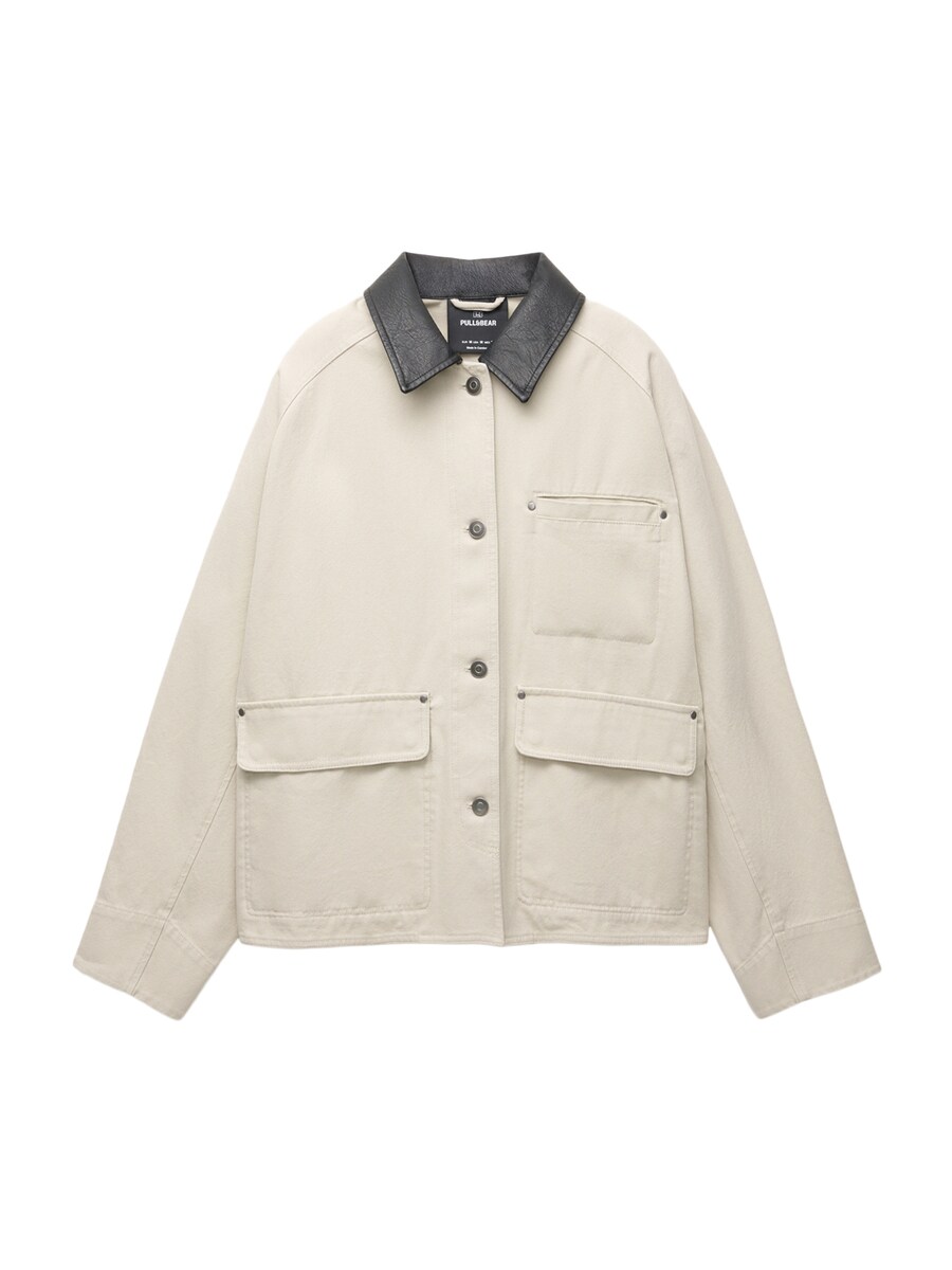 

Куртка межсезонная Pull&Bear, экрю