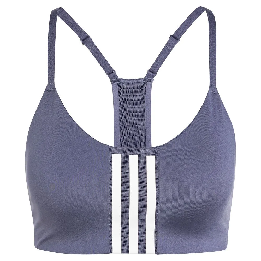 Спортивный бюстгальтер adidas Aeroimpact Low Impact, серый — фото 3