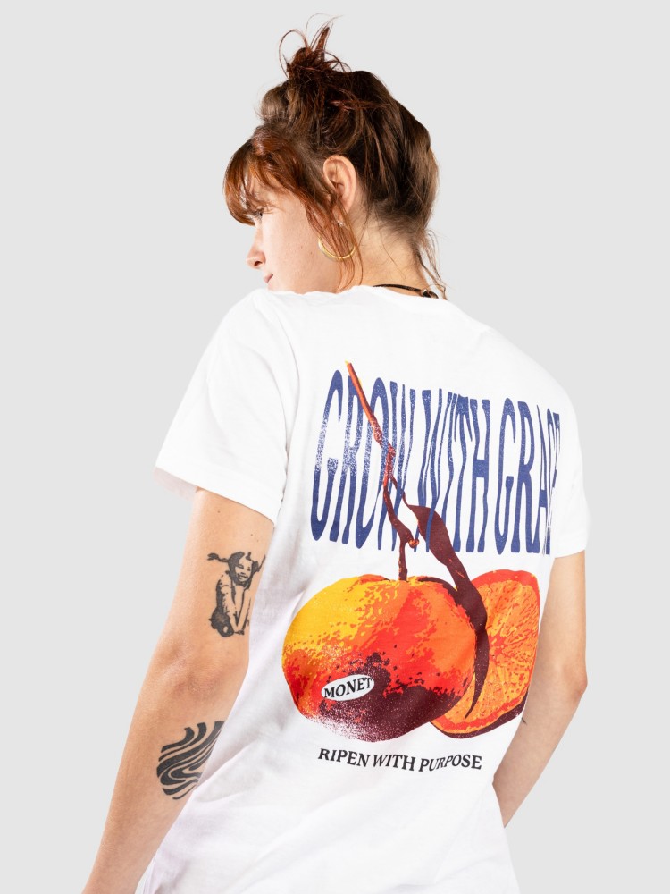 

Футболка Monet Skateboards Grow With Grace T-Shirt, white, Белый, Футболка Monet Skateboards Grow With Grace T-Shirt, white