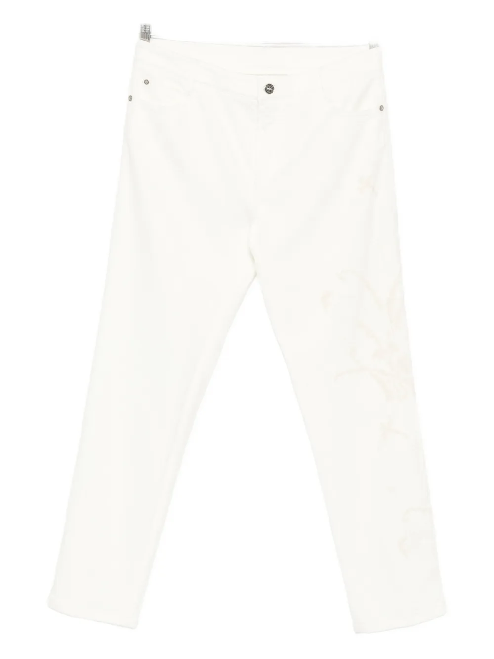 

Брюки с цветочным декором Ermanno Scervino, белый