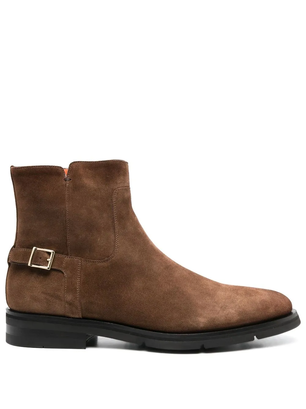 

Ботинки с пряжкой Santoni, коричневый