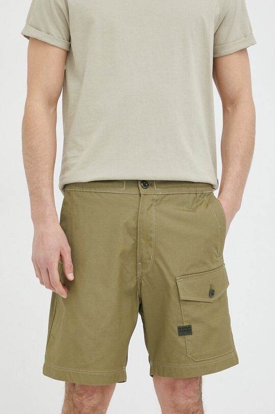 

Хлопковые шорты G-Star Raw, зеленый