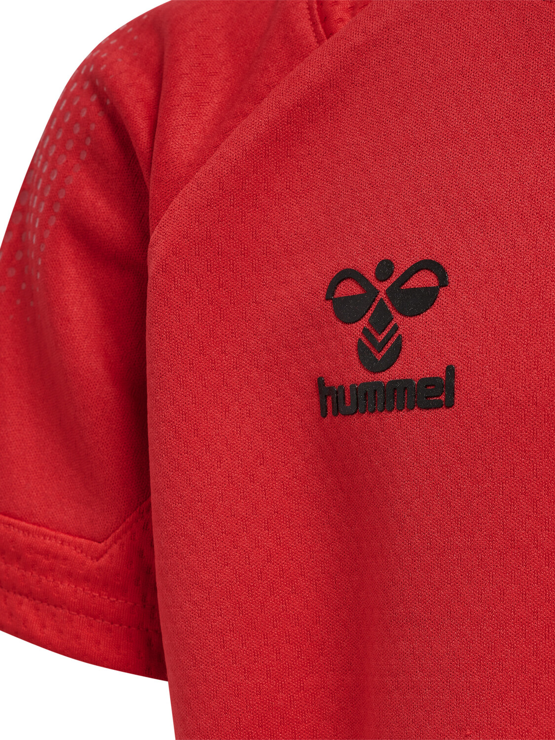 Футболка Hummel Trikot S/S Hmllead S/S Poly Jersey Kids, цвет TRUE RED — фото 3