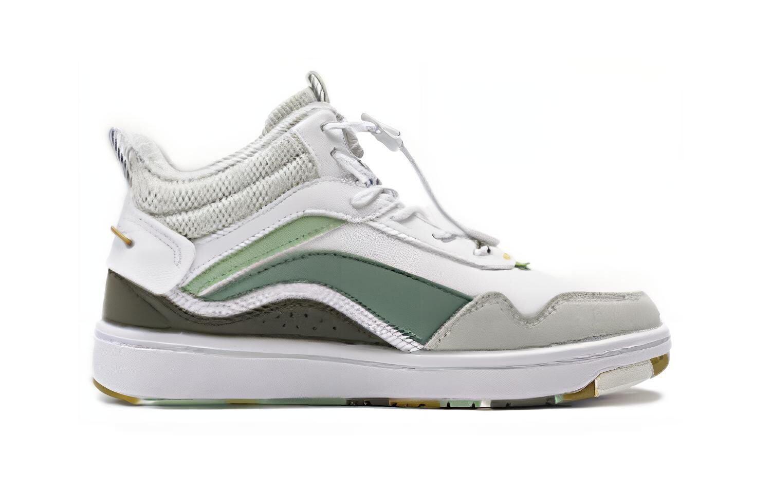Коллекция Sports Life Kids Кроссовки для скейтбординга Kids Low-top Standard White / Ethereal Grey / Army Sail Green Lining Young, зеленый — фото 2