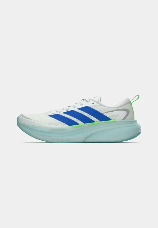 Кроссовки для бега по шоссе supernova glide Adidas Performance, Footwear White/Blue/Lime Burst — фото 2