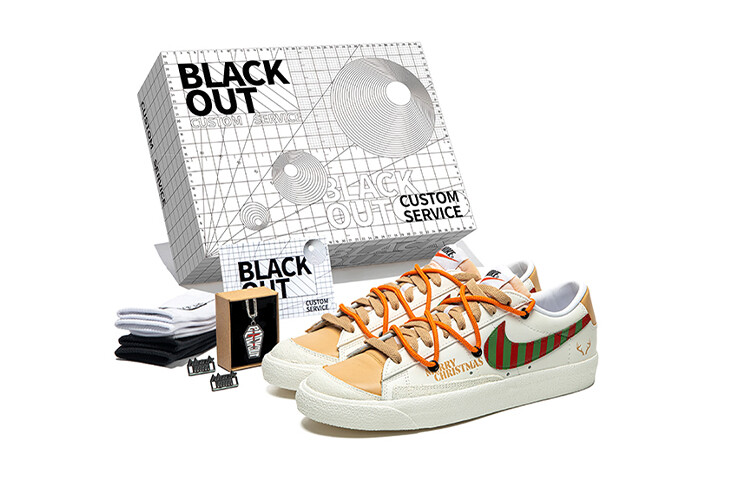 

Кроссовки Blazer Skateboarding Shoes Women's Low-top Off-white Nike