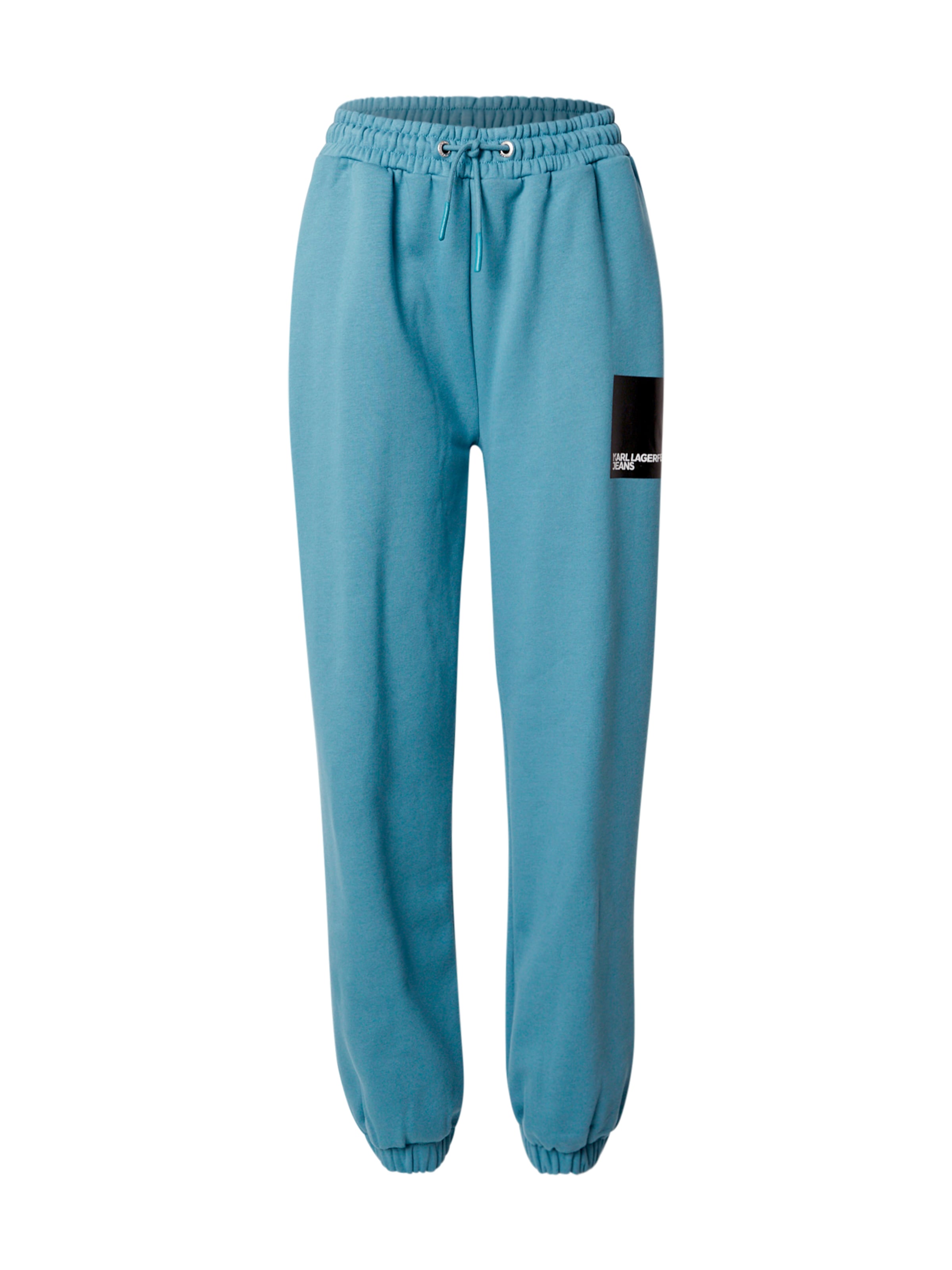 

KARL LAGERFELD JEANS Брюки с зауженным низом в небесно-голубом цвете