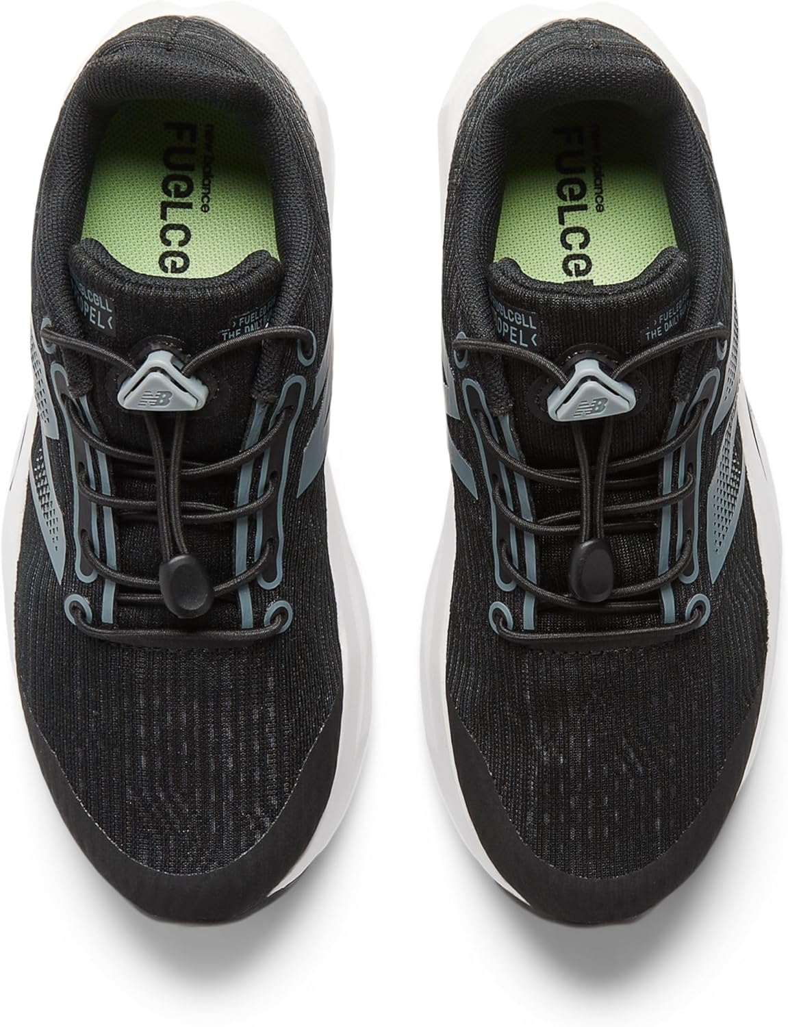 Детские кроссовки New Balance FuelCell Propel V5 Bungee (унисекс), черный/стальной — фото 4