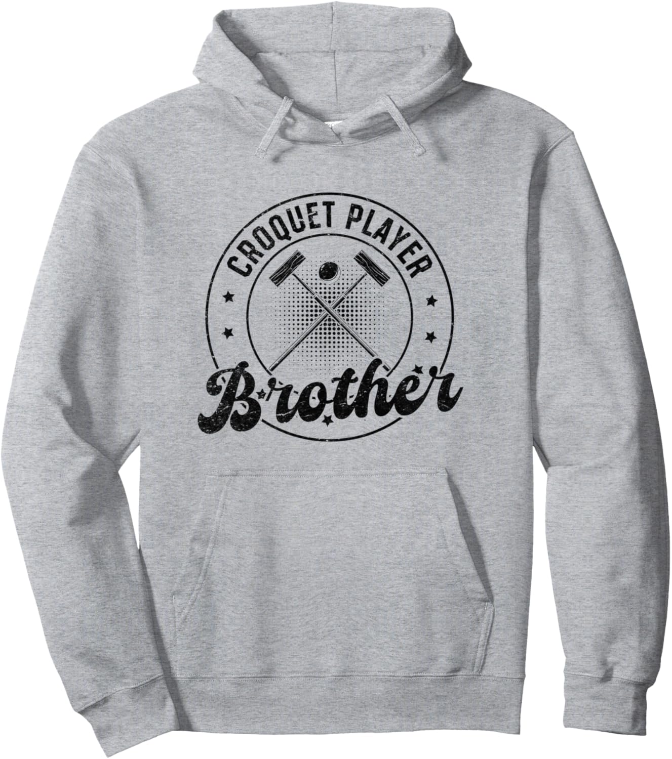

Брат-игрок в крокет, игра в крокет, толстовка с надписью «Брат-крокетист» Croquet Player Brother Croquet Brother, серый