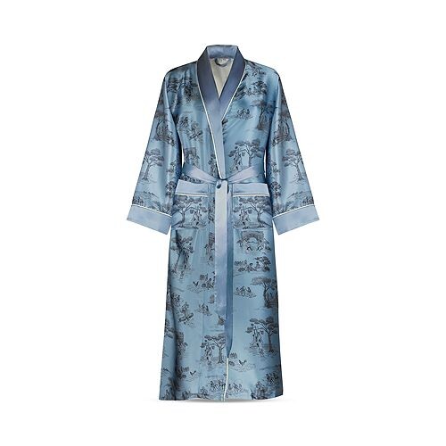 

Шелковый халат Harlem Toile из коллаборации с Sheila Bridges Gingerlily, цвет Blue