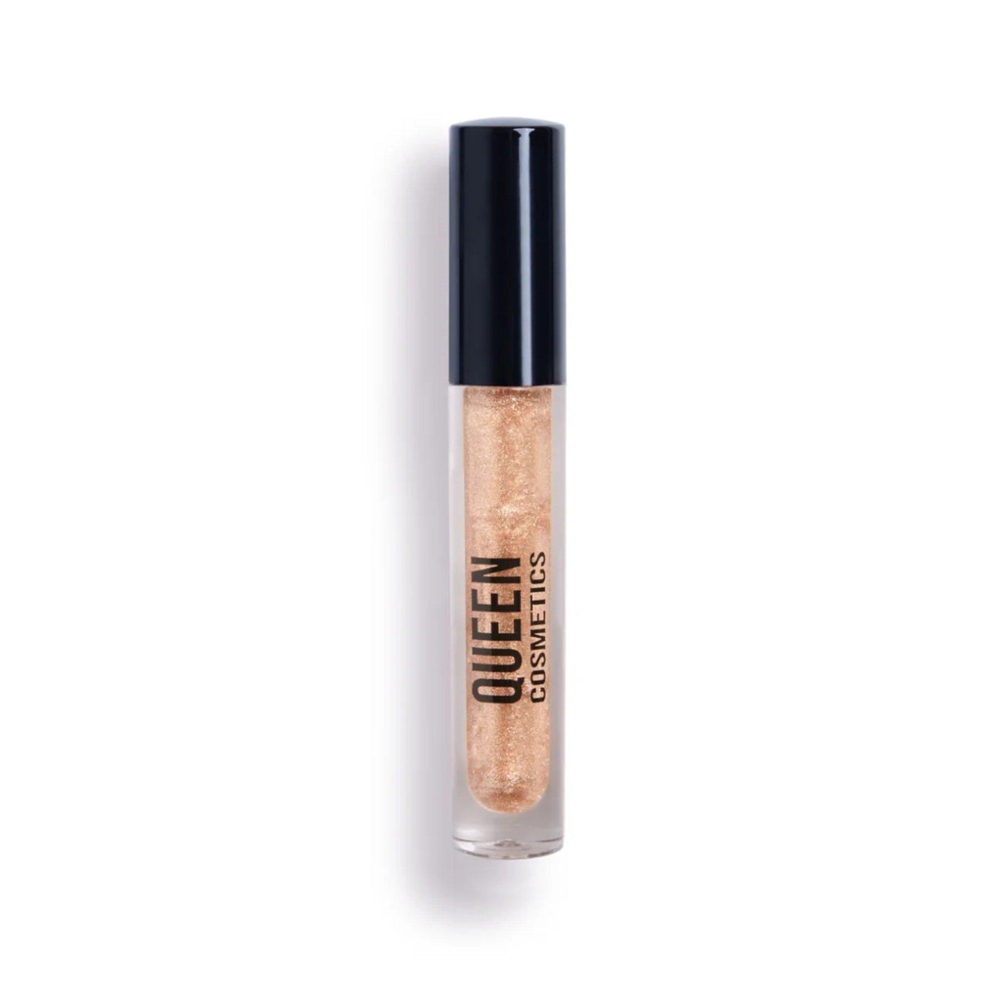 

Блеск для губ Diamond Shimmer High Shine Queen Cosmetics, Tease (Champagne gold gloss with luminous golden shimmer for a radiant, glassy finish.)