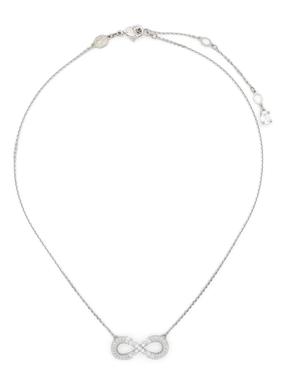 

Колье с подвеской Swarovski, серебяный
