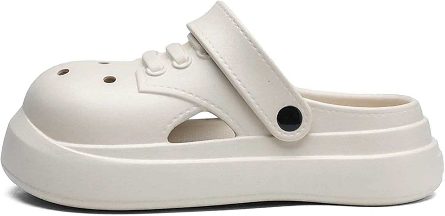 

Мужские садовые сабо, летние сандалии, уличные нескользящие тапочки, шлепанцы для душа, бассейна и пляжа (для женщин/мужчин) Vtiao, бежевый