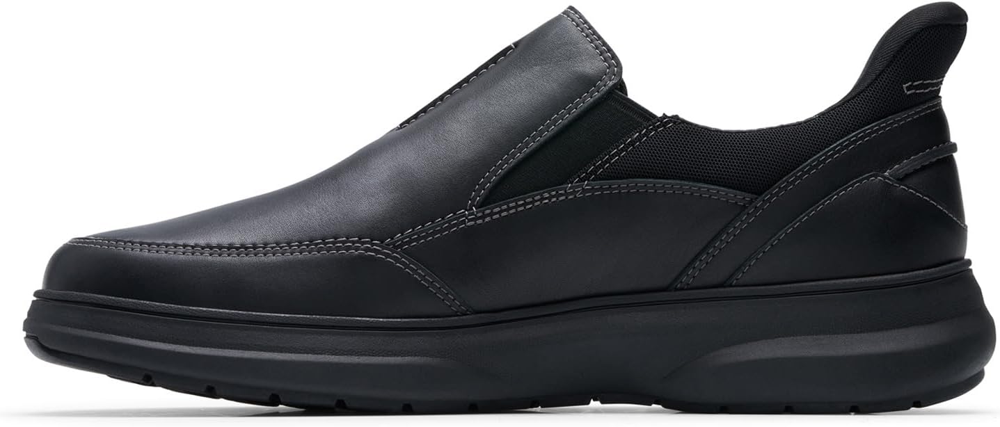 Мужские слипоны Clarks Mullan Step, черный — фото 3