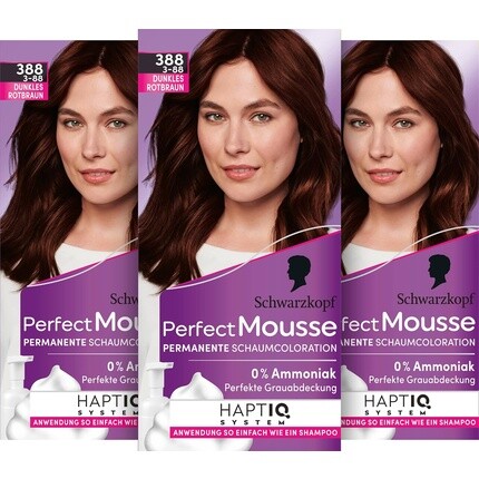 

Perfect Mousse Foam Color 3-88/388 Темно-красный коричневый Уровень 3