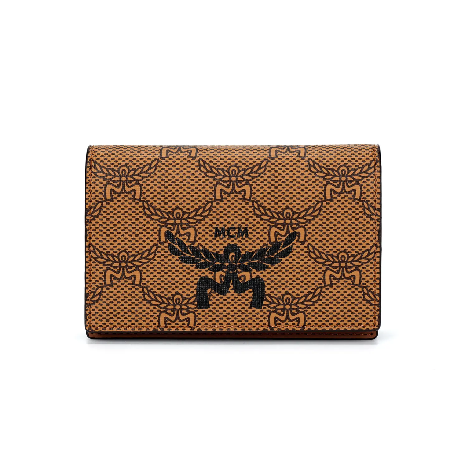 

MCM Кожаный кошелек унисекс коричневый коньячный