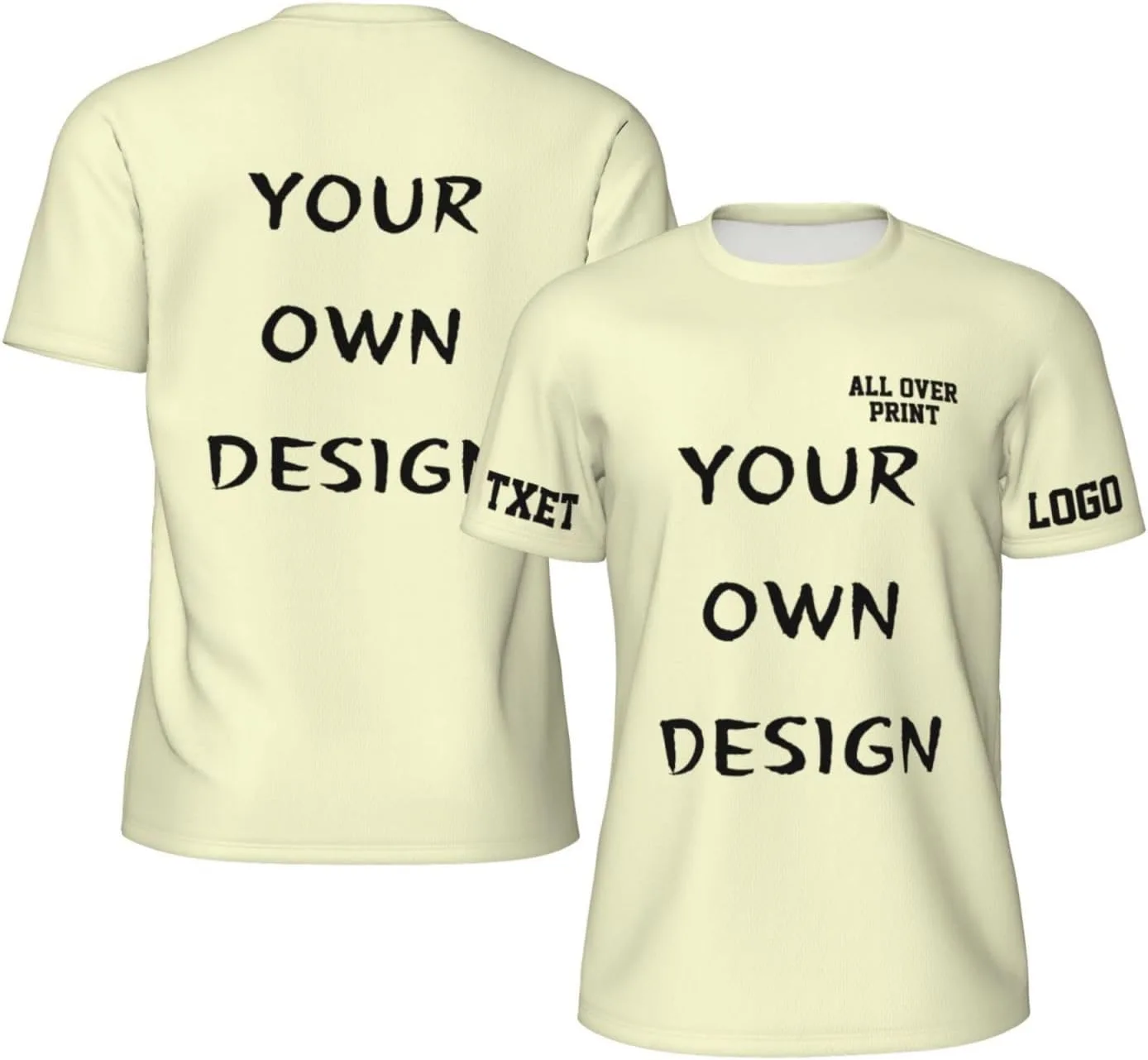 

Футболка с принтом на 4 сторонах для мужчин