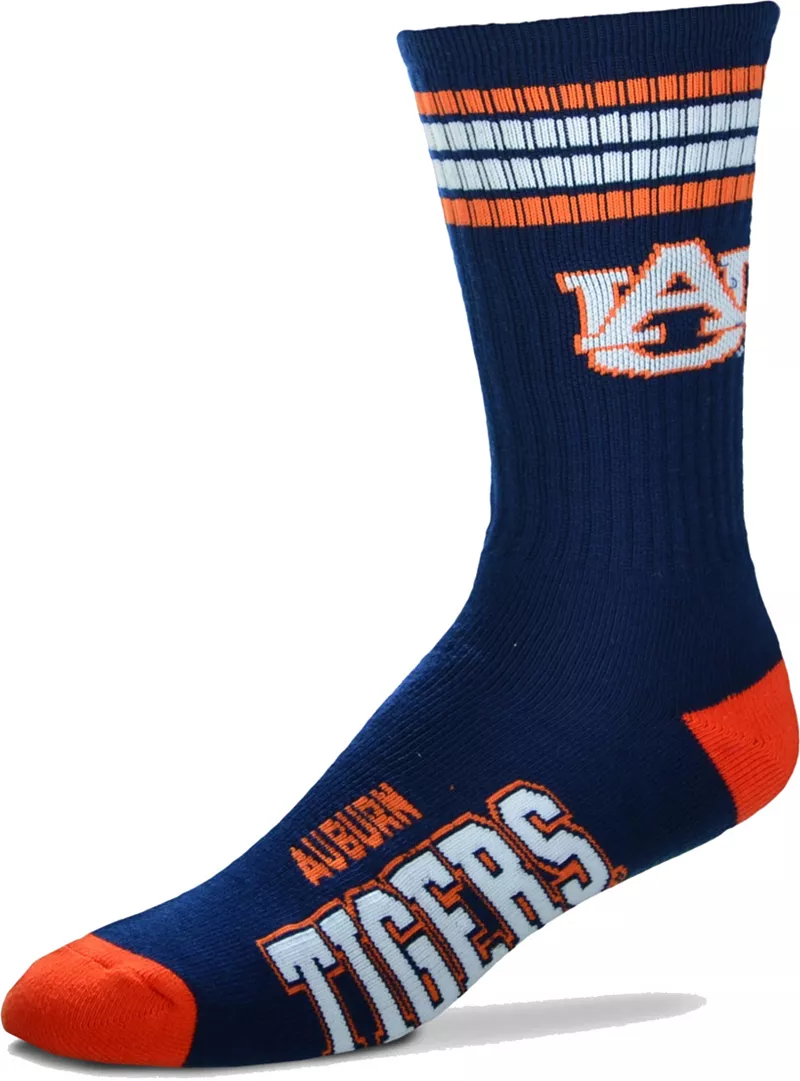 

Носки Deuce Crew с 4 полосками для босых ног Auburn Tigers For Bare Feet