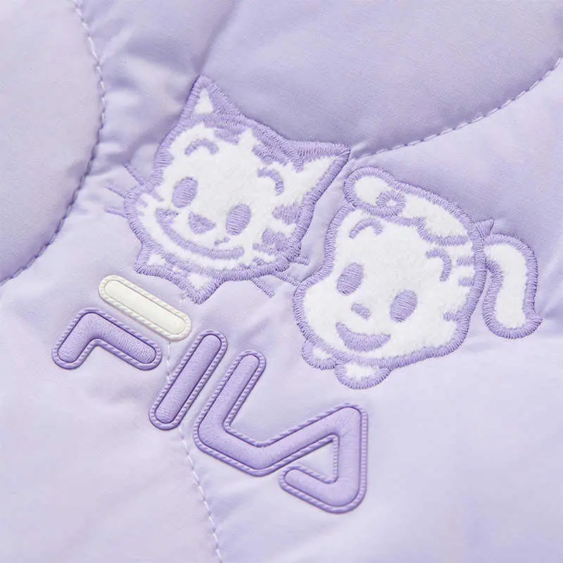 Детские утепленные куртки FILA KIDS, фиолетовый — фото 4