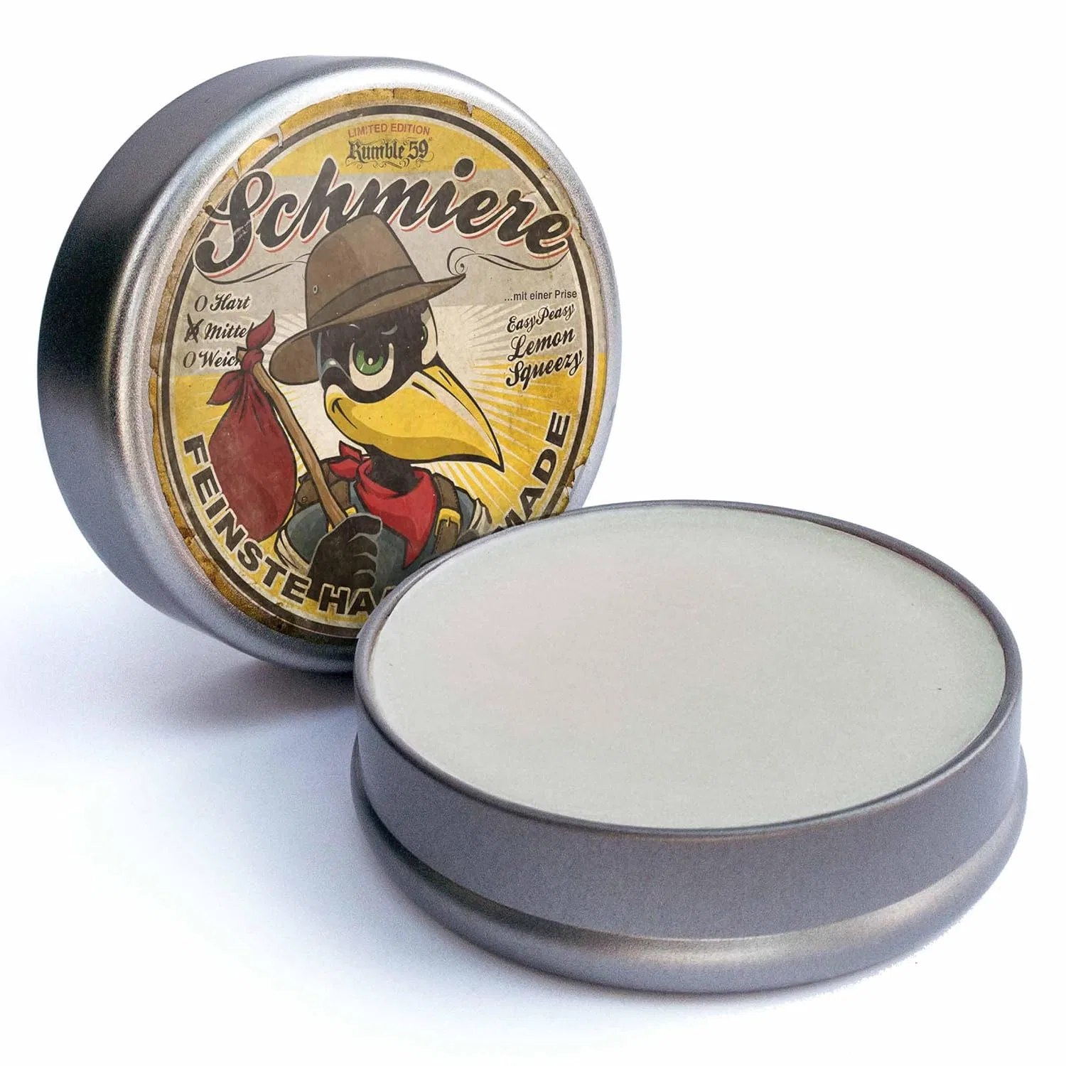 Мужская помада для волос Rumble59 Schmiere Greasy Lemon, 140 мл, средней фиксации Schmiere Feinste Haar-Pomade — фото 3
