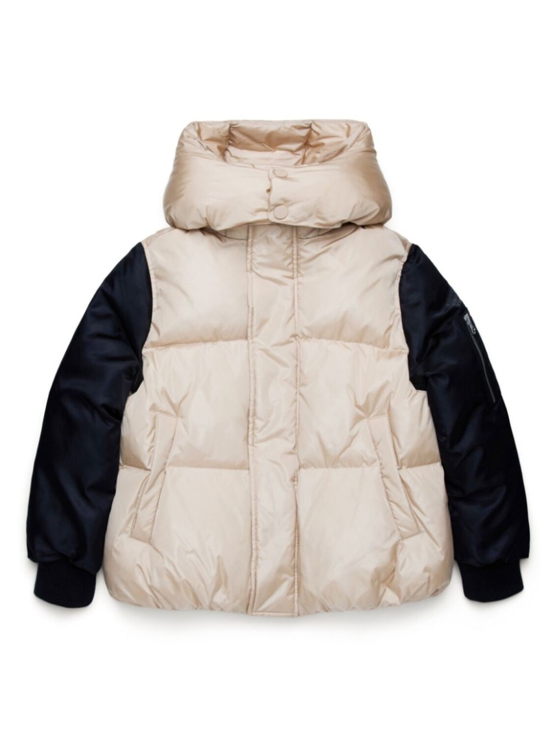 

MM6 Maison Margiela Kids пуховик с логотипом, черный