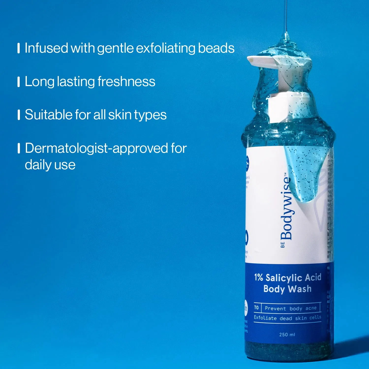 Отшелушивающий гель для душа Be Bodywise с 1% салициловой кислотой Be Bodywise — фото 4