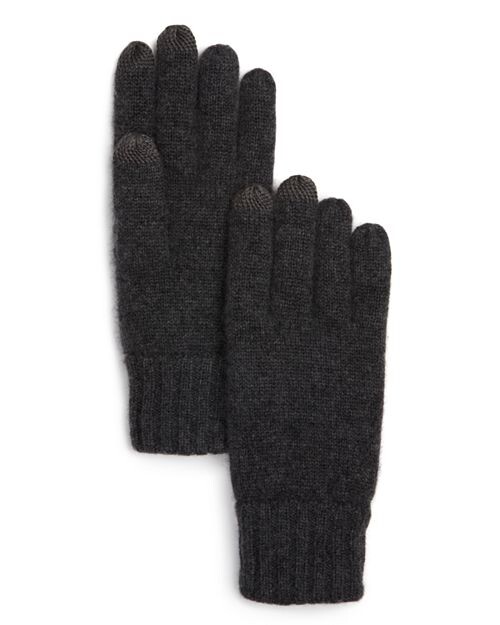 

Вязаные технические перчатки The Men's Store at Bloomingdale's, цвет Gray