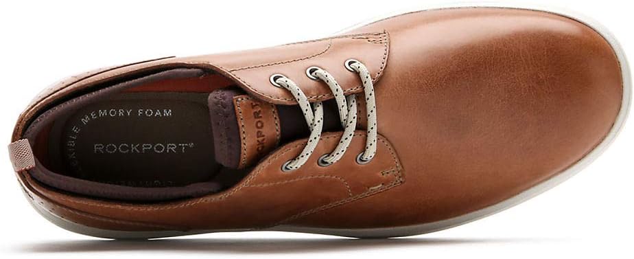 Мужские оксфордские кроссовки Rockport Zaden с простым носком, Boston Tan Leather — фото 3