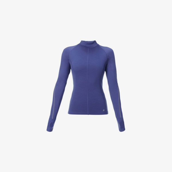 

Водолазка Sweaty Betty Infinity из шерстяной смеси, синий