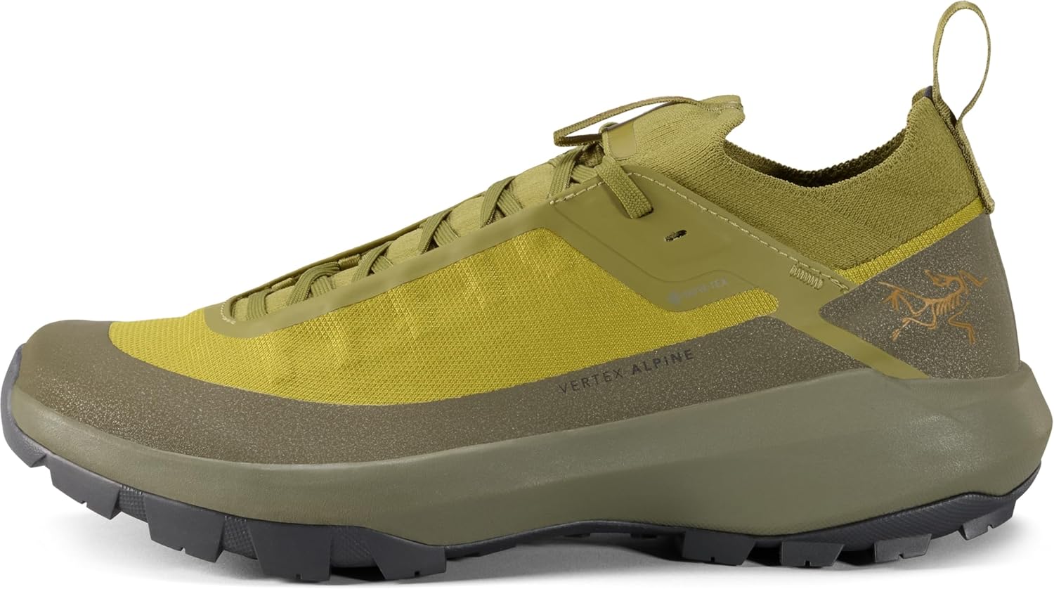 

Мужские альпинистские ботинки Arc'teryx Vertex Alpine GTX, Легкие и быстрые с мембраной Gore-Tex, Olive Moss/Tatsu