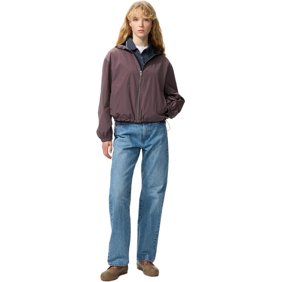 Джинсы Women's Moderate Straight Fit UNIQLO, темно-синий — фото 4