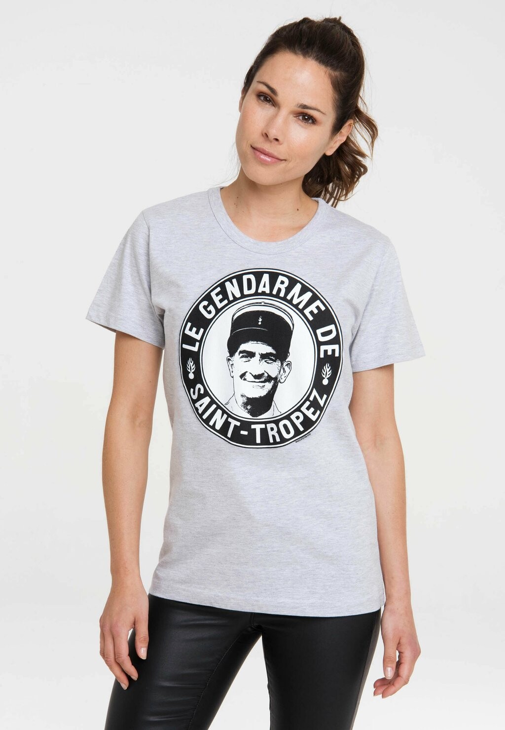 

Футболка с принтом LOGOSHIRT, цвет Mottled Grey