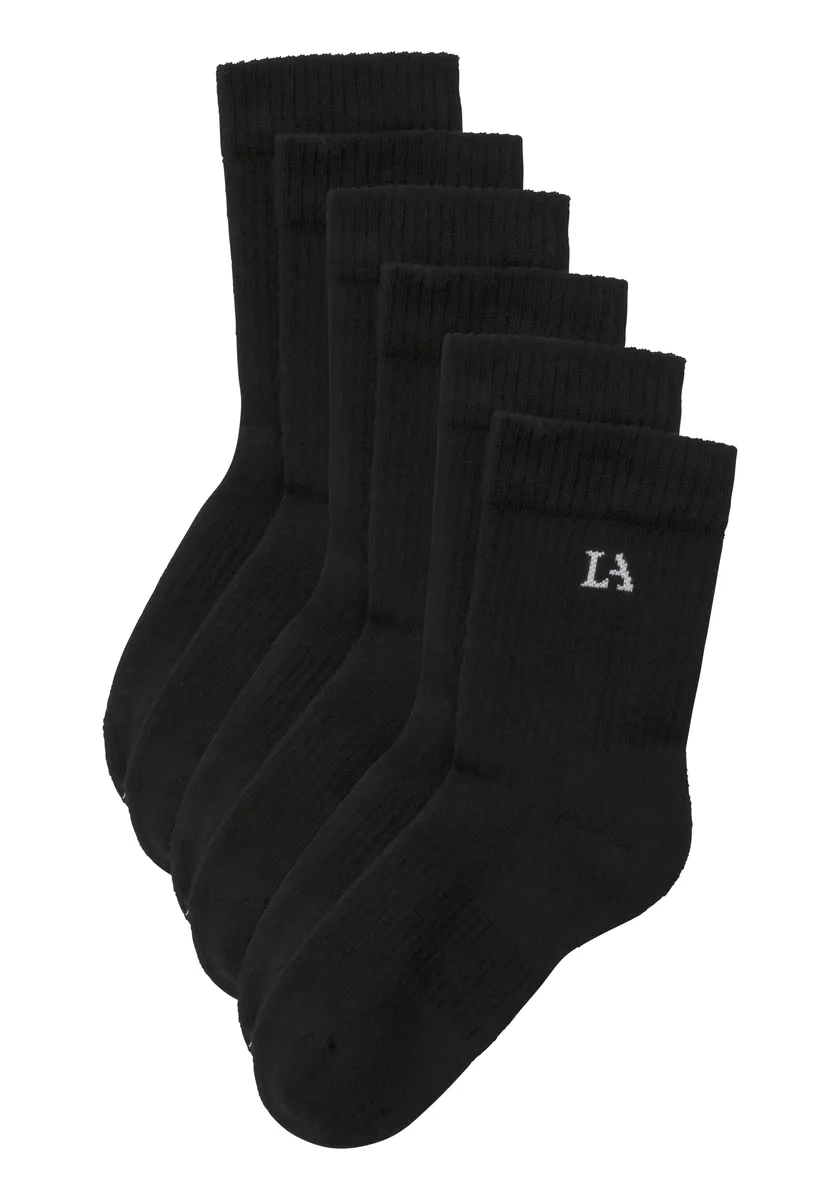 

Теннисные носки LASCANA ACTIVE (упаковка) с махровой тканью, черный