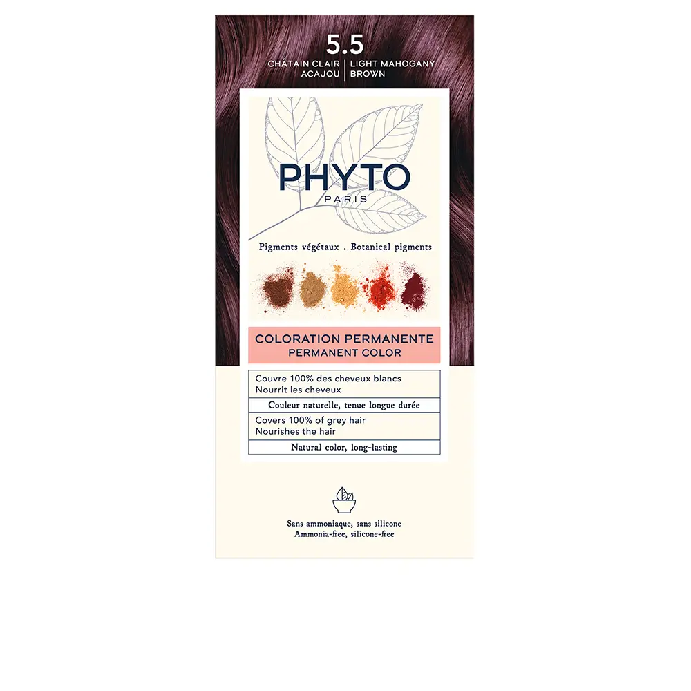 

Краска для волос Phytocolor Phyto, цвет 5.5-Castaño Claro Caoba, 4 шт.