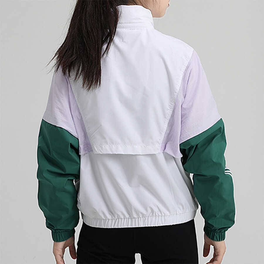 Куртка женская белый/зеленый студенческая Adidas Neo — фото 4