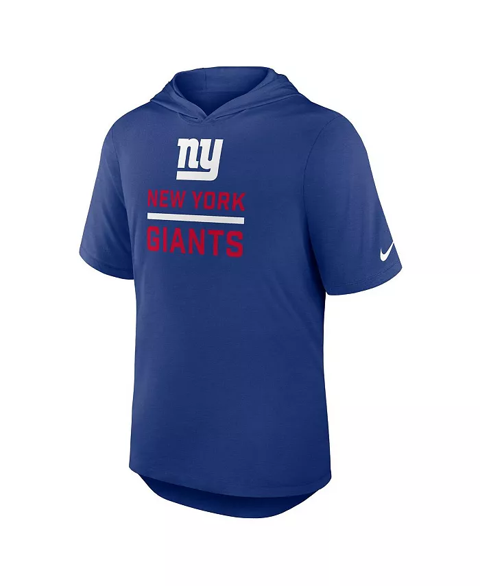 Мужская толстовка-футболка Royal New York Giants Lockup Tri-Blend Nike — фото 2