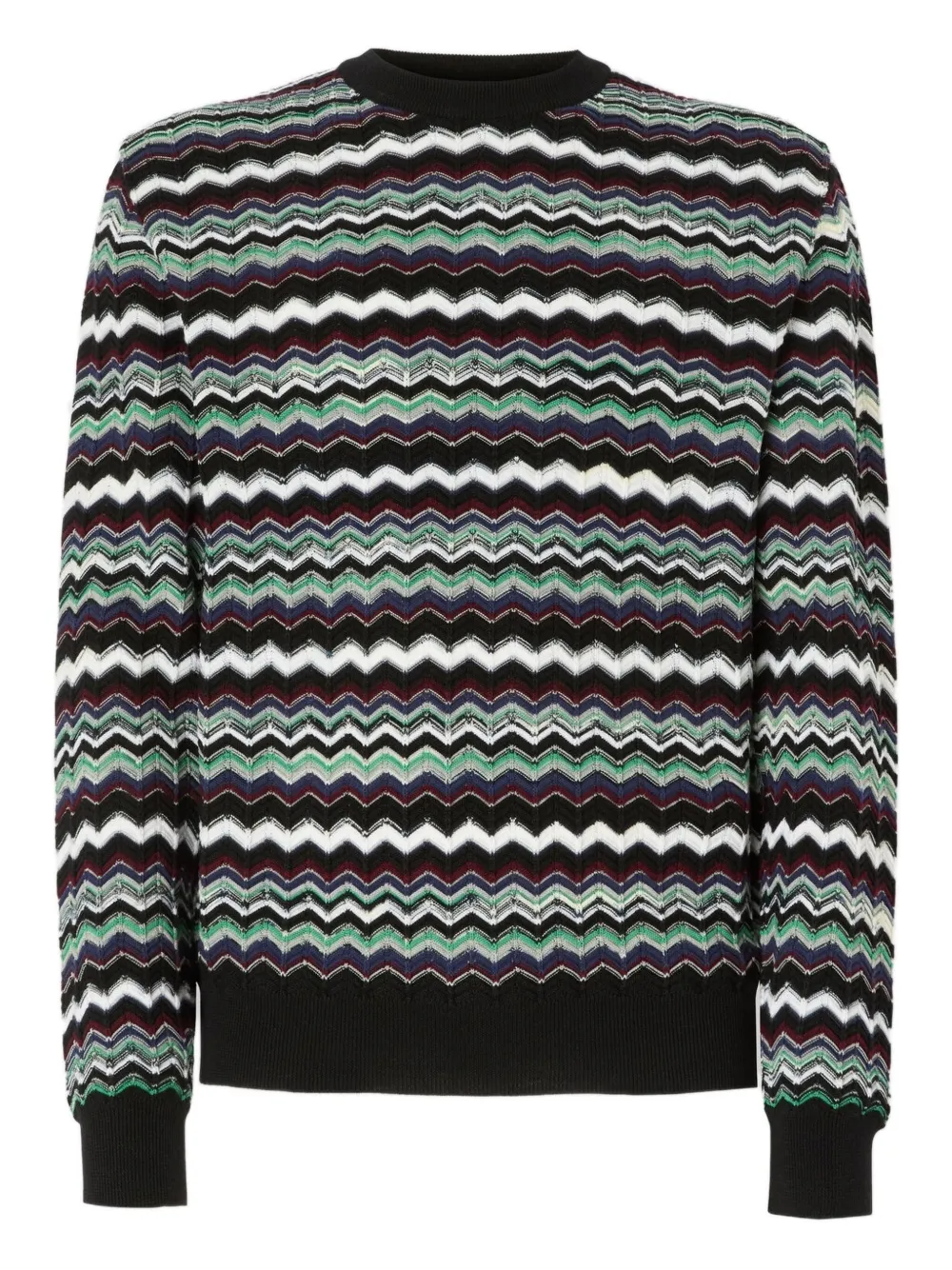

Свитер с узором зигзаг Missoni, синий