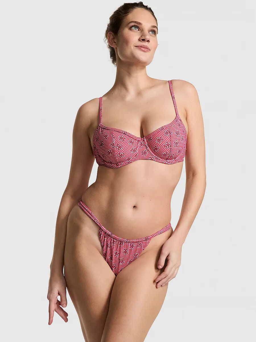 

Топ бикини с лютиком Pink By Frankies Bikinis, цвет Ladybug Lane