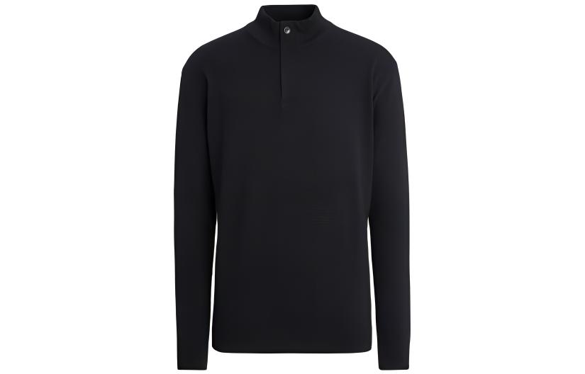 

Свитер Zegna Oasi Mock Neck Ribbed Jumper Zzegna, черный