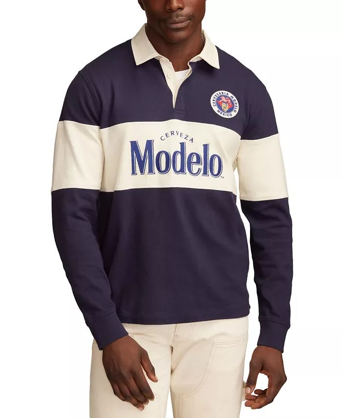 

Мужская рубашка-регби Modelo с длинным рукавом и вышивкой Lucky Brand, синий