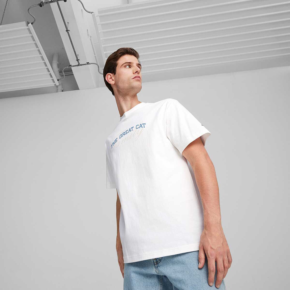Кроссовки BASKETBALL NOSTALGIA Graphic Tee Puma, цвет Weiß — фото 3