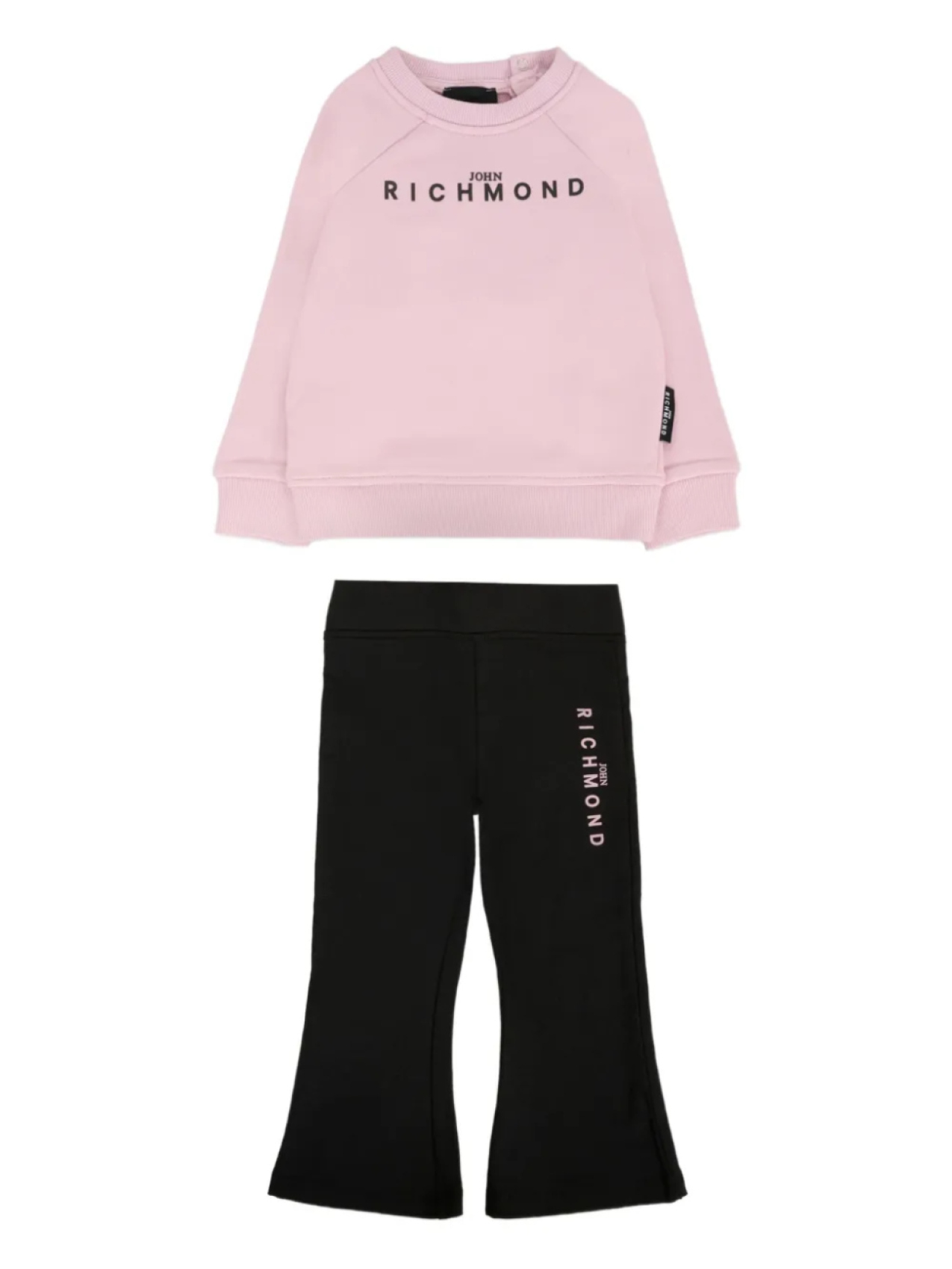 

Комплект спортивного костюма с логотипом John Richmond Junior, розовый