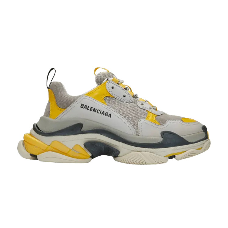 Кроссовки Balenciaga Wmns Triple S Trainer Yellow Grey, желтый