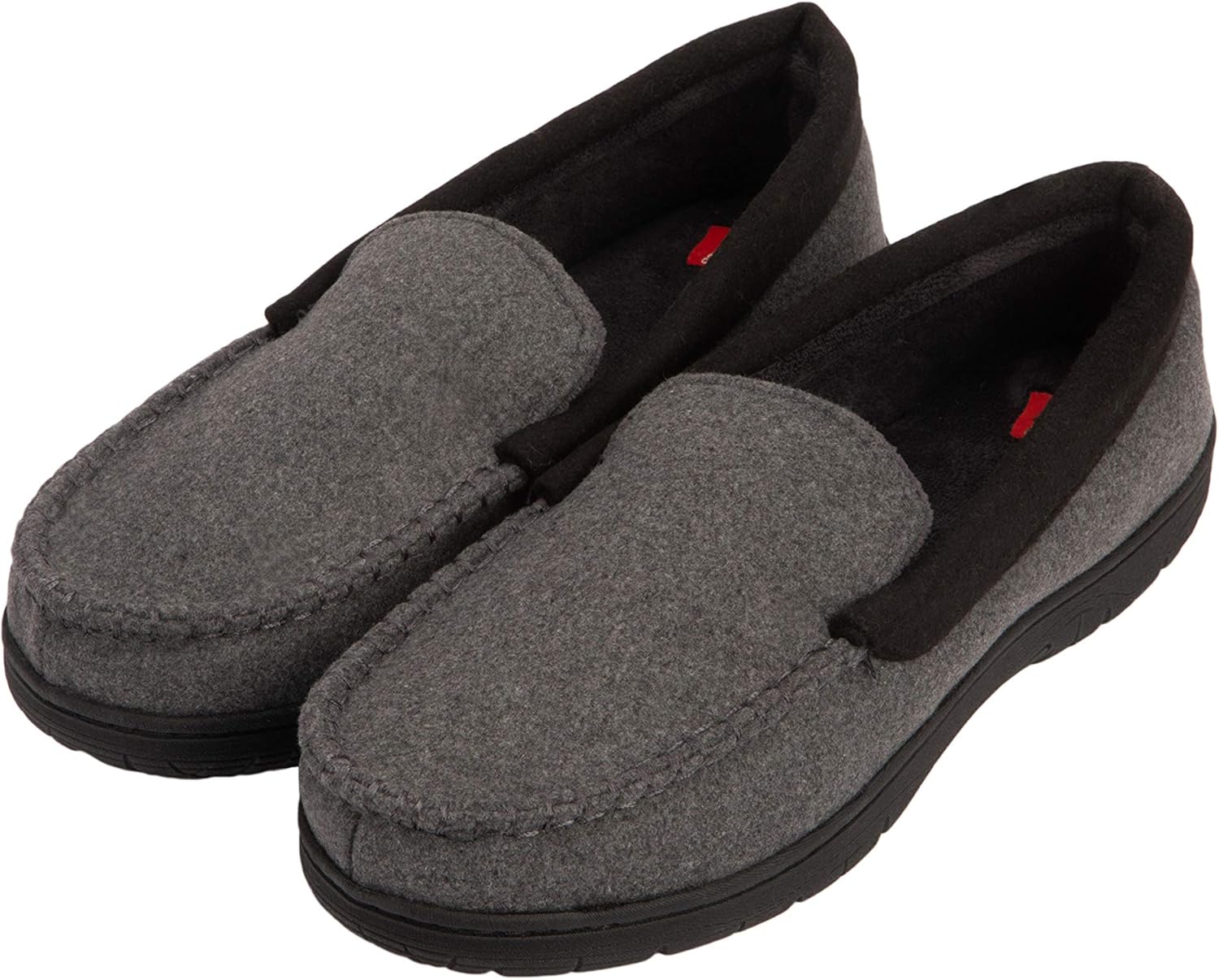 

Мужские тапочки Hanes ComfortSoft с вязью и вставкой из мемори-пены, модель Venetian, для дома и улицы, Charcoal