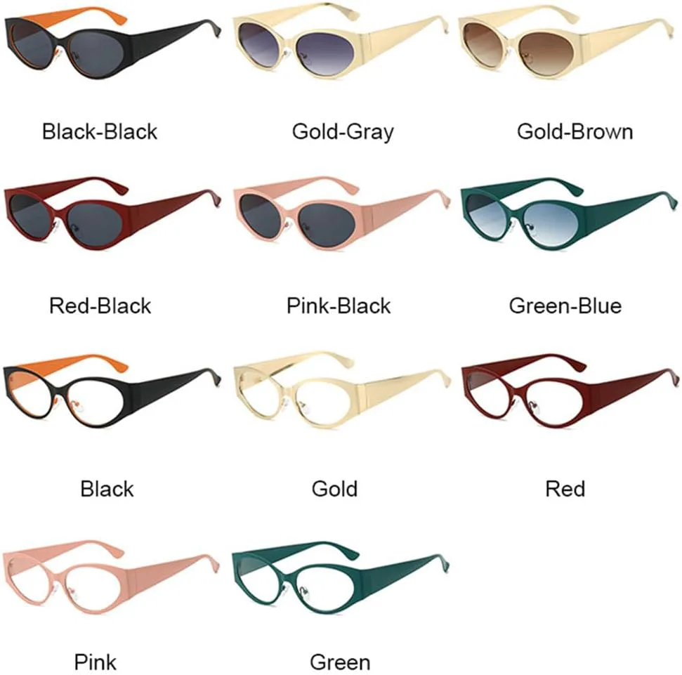 

Солнцезащитные очки UV400 - "Кошачий глаз" в стиле панк с градиентной расцветкой, для женщин и мужчин, для бега и занятий спортом на открытом воздухе UYPTK, Pink