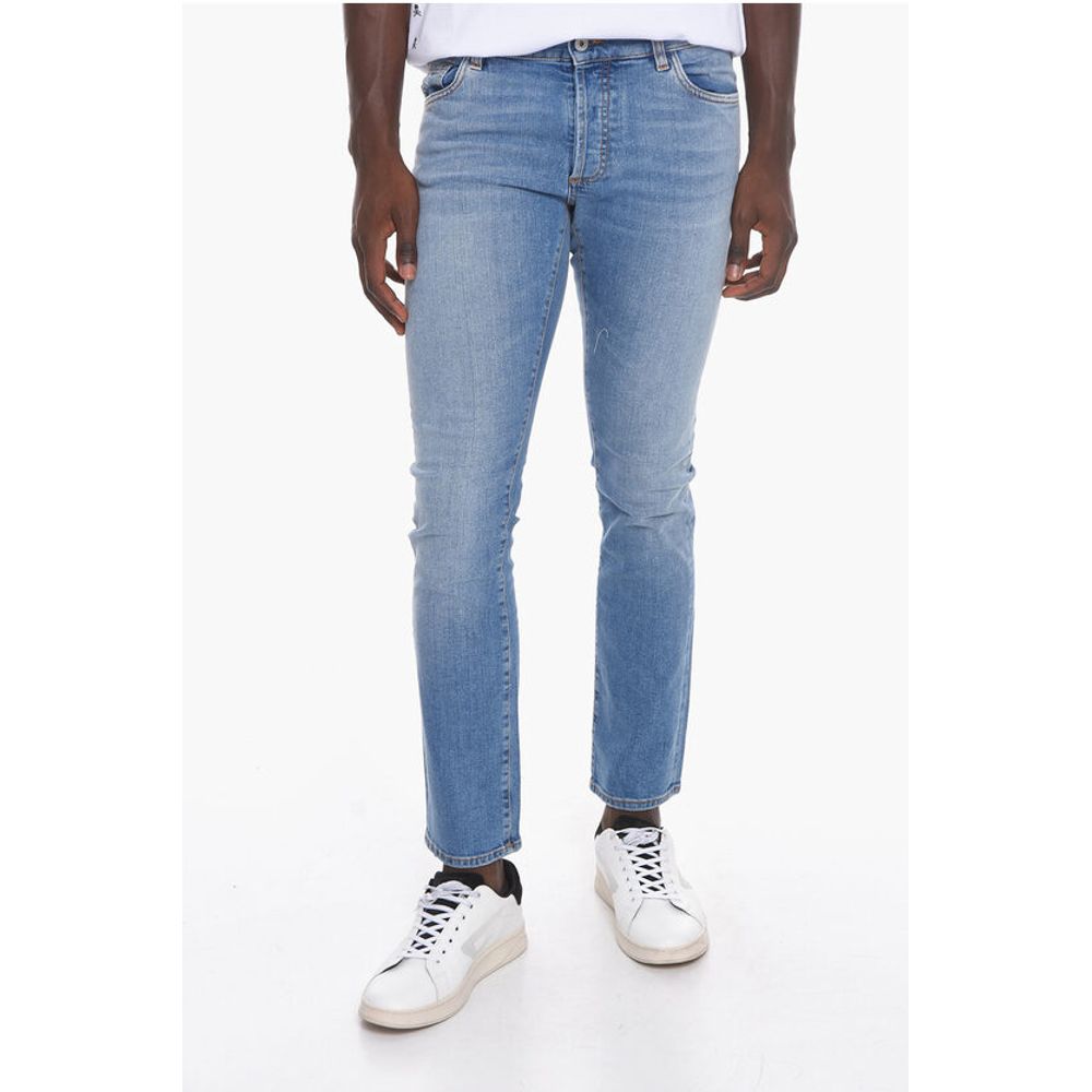 

Джинсы Belt Loop TEMPERA CROSS Slim Fit Denims 17 см Marcelo Burlon, Light Blue