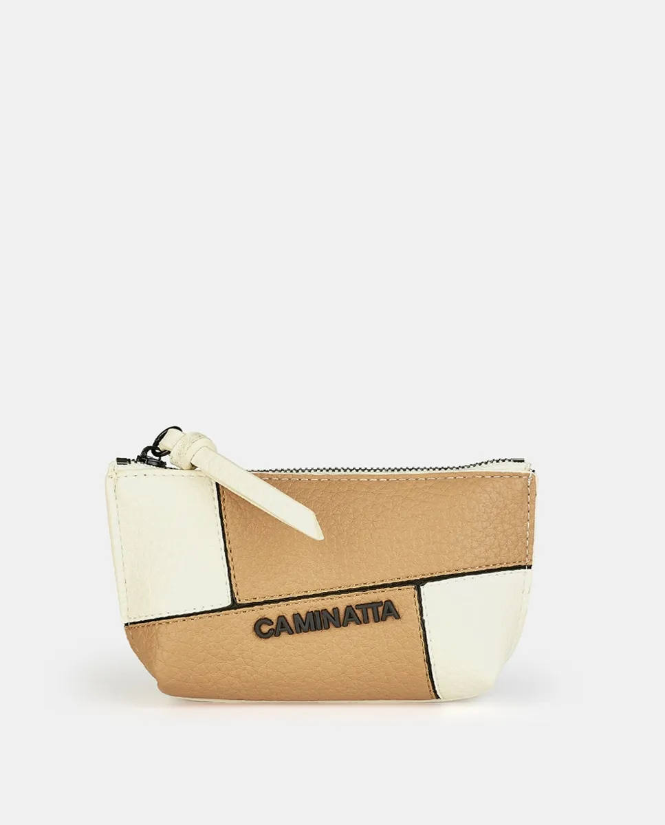 

Кошелек из разноцветного денима Caminatta, цвет Camel