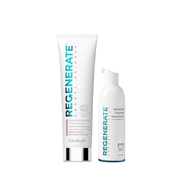 

Зубная паста для восстановления эмали + ополаскиватель для рта cloud foam набор для ухода за полостью рта освежающий дыхание 75мл+50мл REGENERATE